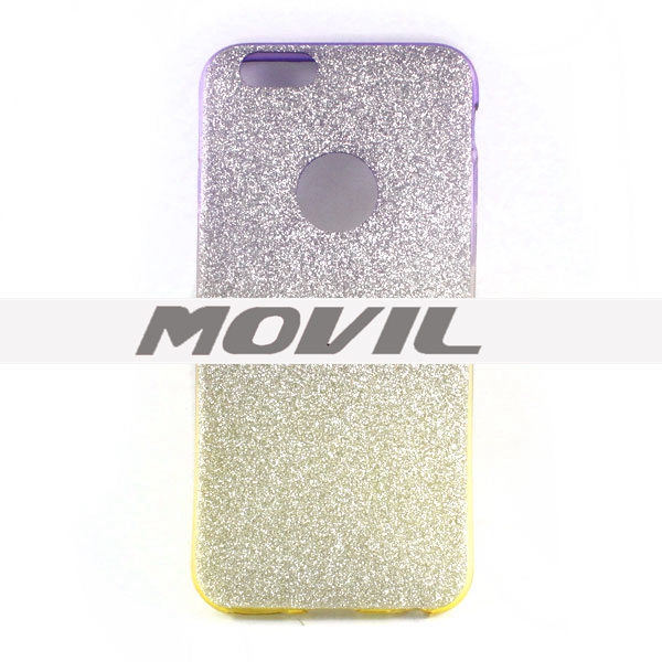 NP-2359 TPU brillante polvo funda para iphone 6-12